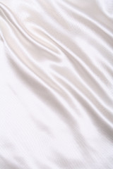 Image showing Smooth elegant white silk as wedding background 