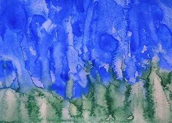 Image showing Abstract watercolor background on paper texture 