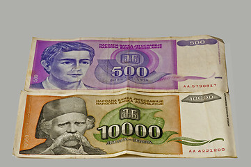 Image showing former money of Yugoslavia