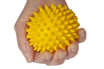 Image showing hand with massage ball