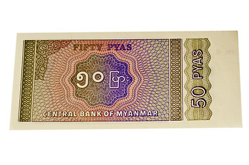 Image showing currency of Myanmar