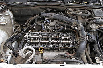 Image showing Car engine repair