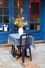 Image showing Cafe table