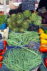 Image showing Green vegetables