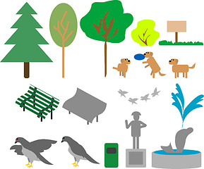 Image showing Park icons