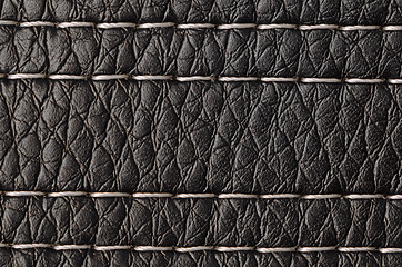 Image showing Closeup on a leather texture