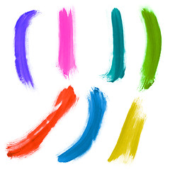 Image showing Brush strokes