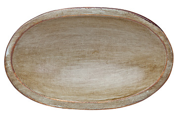 Image showing rustic wood dough bowl