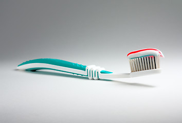 Image showing Toothbrush with toothpaste