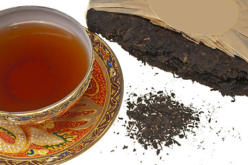 Image showing Chinese Pu-Erh tea