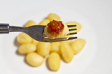 Image showing italian dish gnocci