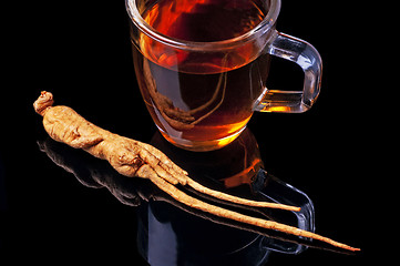Image showing ginseng tea