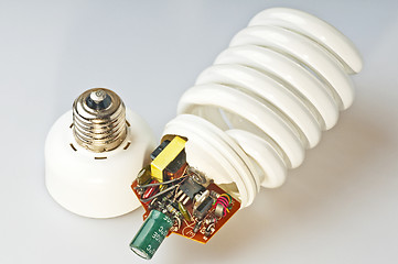 Image showing energy saving lamp construction