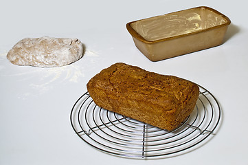 Image showing baking whole grain bread