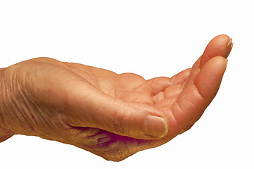 Image showing beggar hand