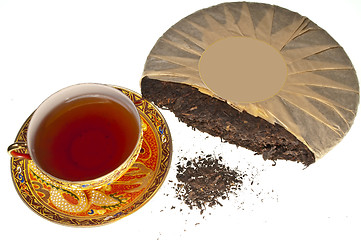 Image showing Chinese Pu-Erh tea