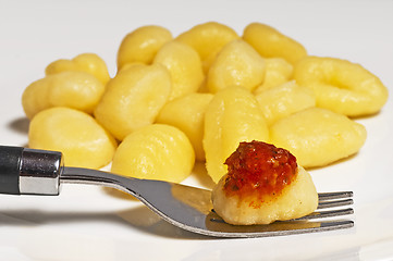 Image showing italian dish gnocci