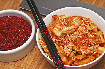 Image showing Kimchi with kimchi spice