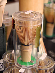 Image showing Tea bamboo whisk