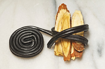 Image showing licorice raw and candy