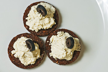 Image showing cream cheese with  herbs