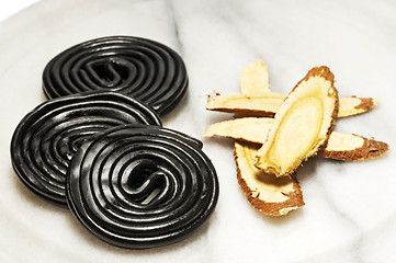 Image showing licorice raw and candy