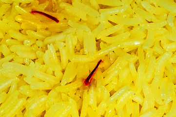 Image showing saffron in rice