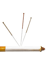 Image showing acupuncture to stop smoking