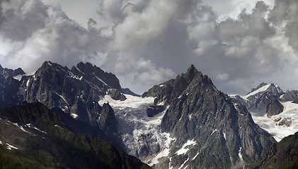 Image showing Cloudy Mountains