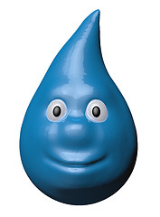 Image showing cartoon water drop