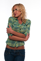 Image showing Green plaid