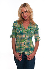 Image showing Green plaid