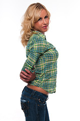 Image showing Green plaid