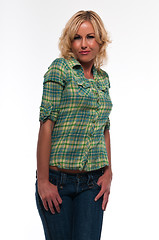 Image showing Green plaid