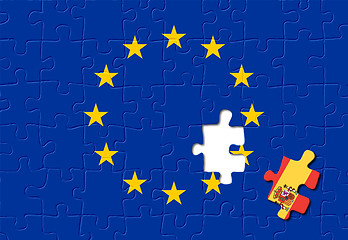 Image showing Spain and European Union