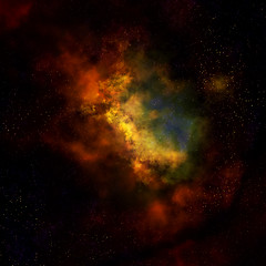 Image showing nebula cloud in outer space