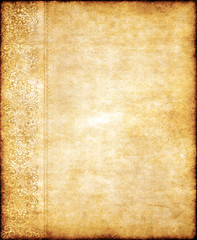 Image showing old yellow brown vintage parchment paper texture