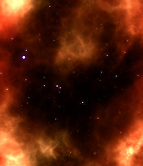 Image showing nebula gas cloud in deep outer space