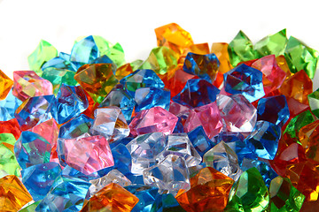 Image showing plastic diamonds background
