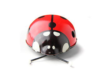 Image showing old red ladybird toy