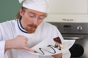 Image showing Funny young chef