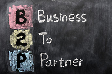 Image showing Acronym of B2P - Business to Partner