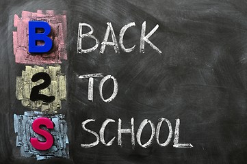 Image showing Acronym of B2S - Back to School