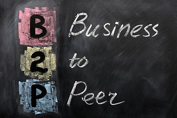 Image showing Acronym of B2P - Business to Peer