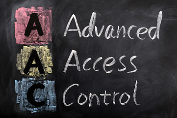 Image showing Acronym of AAC for Advanced Access Control