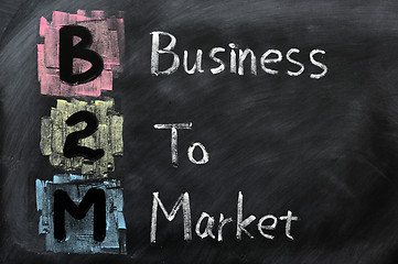 Image showing Acronym of B2M - Business to Market
