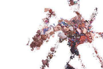 Image showing crushed eyeshadows