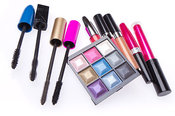 Image showing makeup set isolated