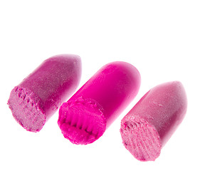 Image showing scraps of lipstick