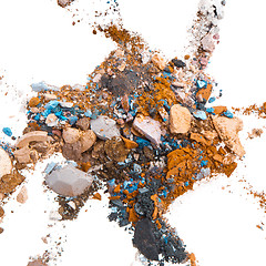 Image showing crushed eyeshadows